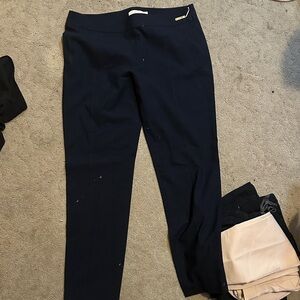 Tory Burch Midnight Blue Straight Leg Pants